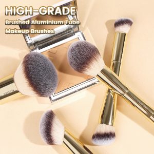 MAANGE High Quality Professional 5pcs Makeup Brush Foundation Loose Powder Highlights Custom logo Private Label Makeup Brush Set - 图片 5