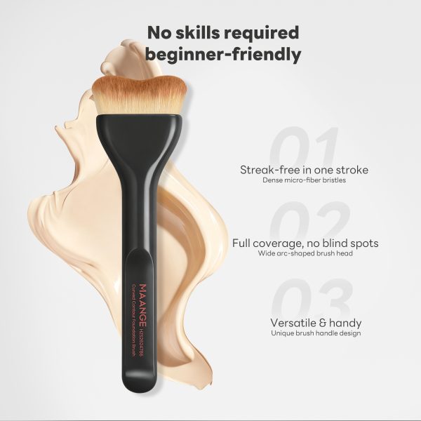 MAANGE Professional Single Foundation Makeup Brush 1pcs Brush  Custom logo Foundation Contouring Professional Makeup Brush