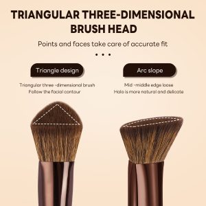 MAANGE Wholesale New Arrival  16pcs Double-ended Brush Eye Shadow Loose Powder Foundation Liquid  Professional Makeup Brush Set - 图片 3