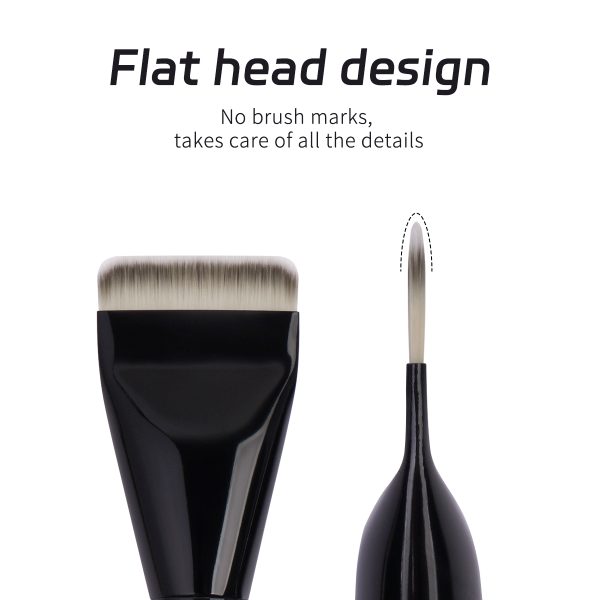 MAANGE Luxury 2PCs Flat Foundation Brush Set Private Label &OEM Streak-Free Liquid/BB Cream Makeup Tools Brush Makeup Brush Set