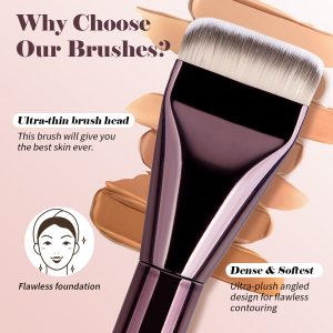 MAANGE Wholesale 3pcs Professional Makeup Brush Face Beauty Tools  Foundation Loose Powder Contouring Blush Makeup Brushes - 图片 4