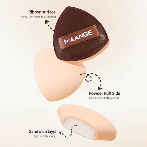 MAANGE Wholesale Professional 13pcs Makeup Brushes 2pcs Powder Puff Foundation Contouring Eyeshadow Brush Facial Makeup Brush