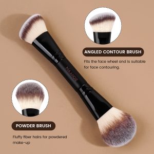 MAANGE Professional 7pcs Double-ended Makeup Brush Set Loose Powder Eyeshadow Foundation Facial  Brush  Makeup Brush - 图片 7