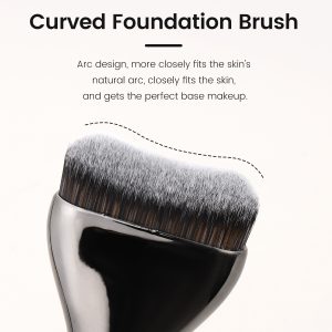 MAANGE Wholesale Custom OEM&ODM 2PCs Flat Foundation Brush Set  Streak-Free Liquid/BB Cream Makeup Tools Brush - 图片 2