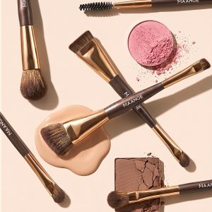 MAANGE Wholesale Custom Logo 11pcs Double-ended Makeup Brush Set Makeup Brush Tool Professinal Facial Makeup Brush Set - 图片 2