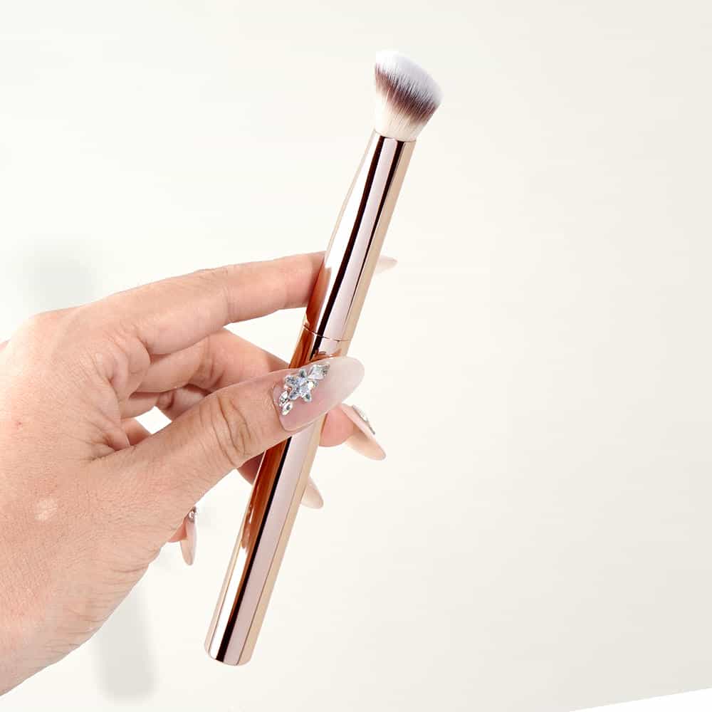 MAANGE Custom OEM&ODM Private Label Flat Foundation Brush for Liquid Wholesale Vegan Soft Full Coverage Makeup Brushes - 图片 6