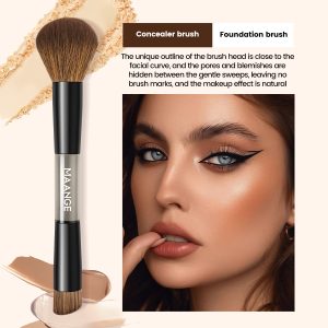 MAANGE Wholesale Professional 12pcs Makeup Brush Set  Eyeshadow Foundation Blush Powder Brushes Professional  Makeup Brushes Set - 图片 6