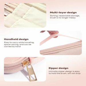 MAANGE Wholesale 15PCS Cosmetics Brushes Cosmetic Bag Private Label & Customizable Makeup Tools Professional Makeup Brush Set - 图片 2