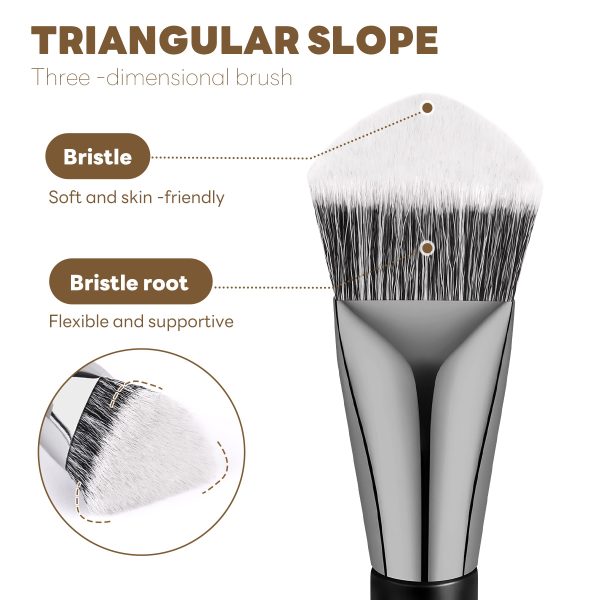MAANGE Custom OEM&ODM 17pcs Cosmetic Brush Set Foundation Loose Powder Contour Concealer Eyeshadow Professional Makeup Brush Set