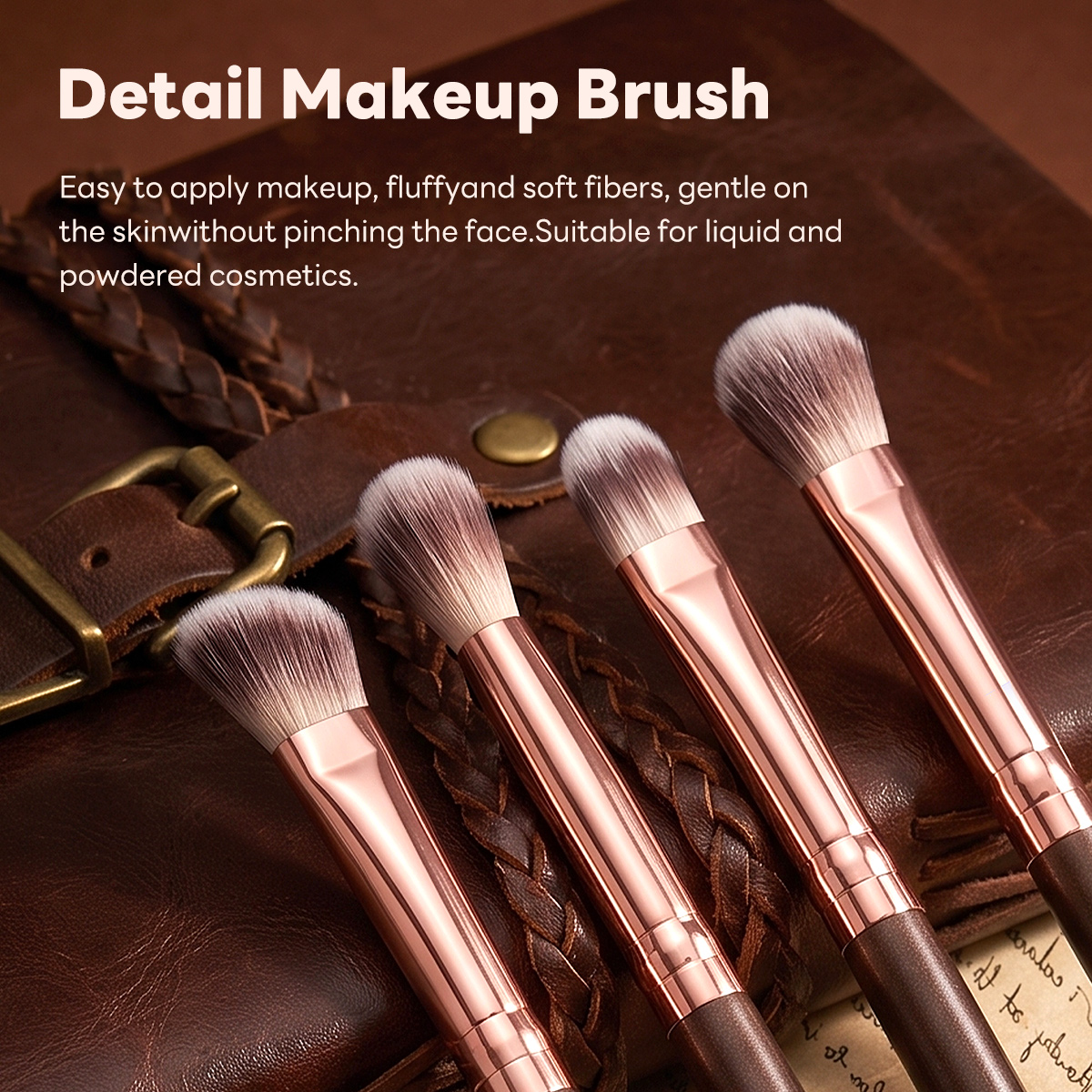 MAANGE Custom OEM&ODM  8PCS Facial  Brush Profesional Eyeshadow Makeup Brush Private Label  Customizable Makeup Brush Kit - 图片 2