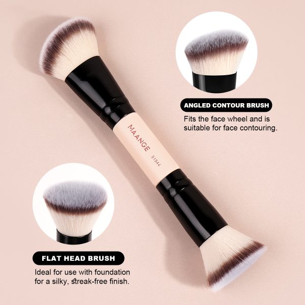 Maange Custom Professional 4pcs Makeup Brush Set Natural Eyeshadow Foundation Loose Powder Wholesale Makeup Brushes Set
