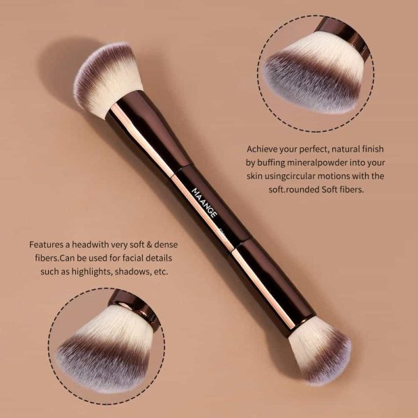 MAANGE Wholesale 16pcs Makeup Brush Makeup Box Foundation Loose Powder Eyeshadow Contouring Facial Makeup Brush Set