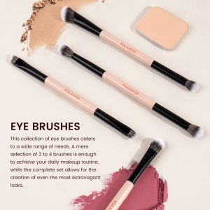 12PCS Double-ended Makeup Brushes Set 1 Powder Puff Professional  Foundation Powder Blending Eye Makeup Brushes Set - 图片 4