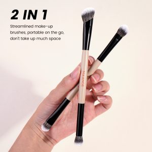 Maange Professional 4pcs Eye Makeup Brush Set Custom OEM&ODM Logo Natural Wholesale Makeup Brushes Set Makeup Tools - 图片 4