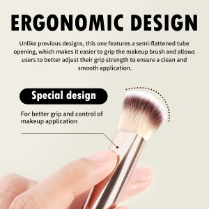 MAANGE Custom OEM&ODM Private Label Flat Foundation Brush for Liquid Wholesale Vegan Soft Full Coverage Makeup Brushes - 图片 2