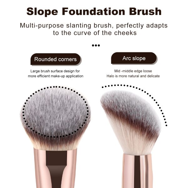 MAANGE Wholesale 2PCS Makeup Brush Foundation Loose Powder Contouring Private Label ODM&OEM Liquid/BB Cream Makeup Tools