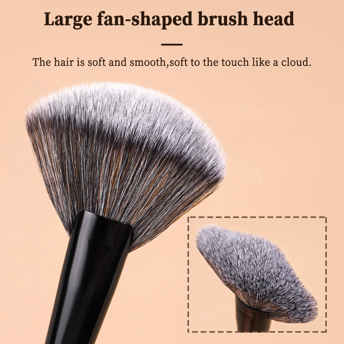 MAANGE Custom Logo OEM&ODM 15PCS Cosmetics Brushes Powder Puff Eyeshadow Makeup Tools Professional Makeup Brush Set - 图片 2