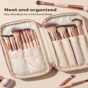 MAANGE Wholesale 15PCS Cosmetics Brushes Cosmetic Bag Private Label & Customizable Makeup Tools Professional Makeup Brush Set - 图片 3