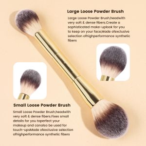 MAANGE High Quality Professional 5pcs Makeup Brush Foundation Loose Powder Highlights Custom logo Private Label Makeup Brush Set - 图片 7