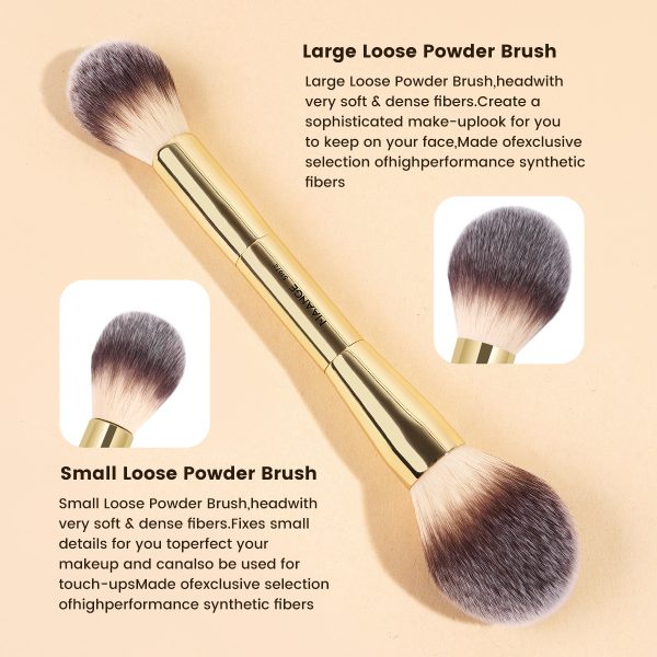 MAANGE High Quality Professional 5pcs Makeup Brush Foundation Loose Powder Highlights Custom logo Private Label Makeup Brush Set