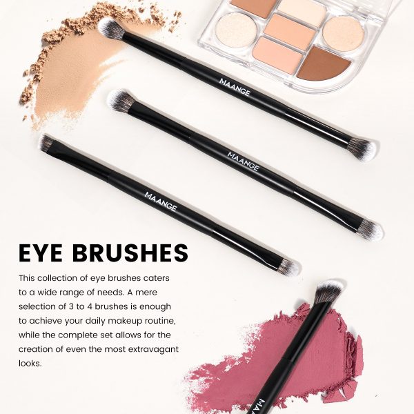 MAANGE Wholesale 8PCS Makeup Brush Wood Handle Synthetic Hair Makeup Brush Set Private Label & Customizable Makeup Tools