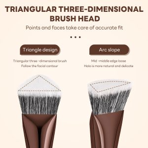 MAANGE Custom Logo OEM&ODM 17pcs Cosmetic Brush Set Foundation Loose Powder Contour Concealer Eyeshadow Makeup Brush Set - 图片 2
