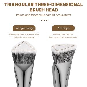 MAANGE Custom OEM&ODM 17pcs Cosmetic Brush Set Foundation Loose Powder Contour Concealer Eyeshadow Professional Makeup Brush Set - 图片 3