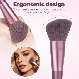 MAANGE New Arrival Luxury 16pcs Double-ended Brush Eye Shadow Loose Powder Foundation Liquid  Professional Makeup Brush Set - 图片 3