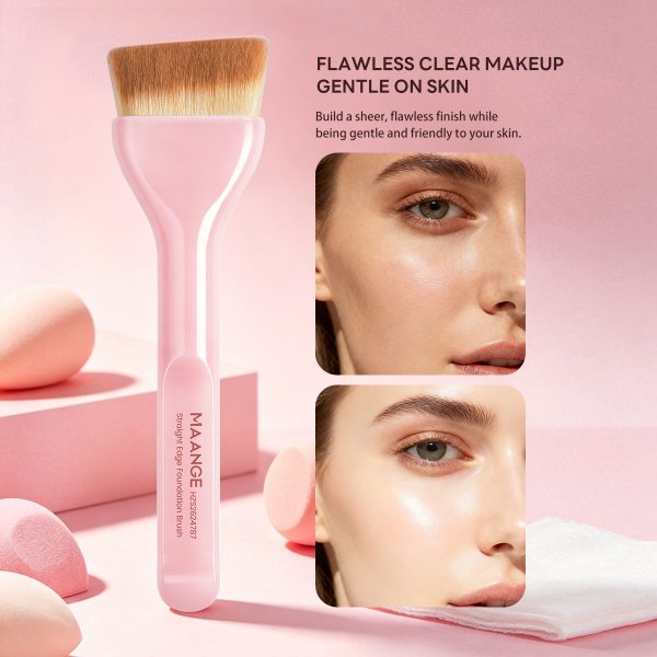 MAANGE Hot Sale Private Label Makeup Brush Wholesale Cruelty Free Handmade Professional Foundation Single Makeup Brushes