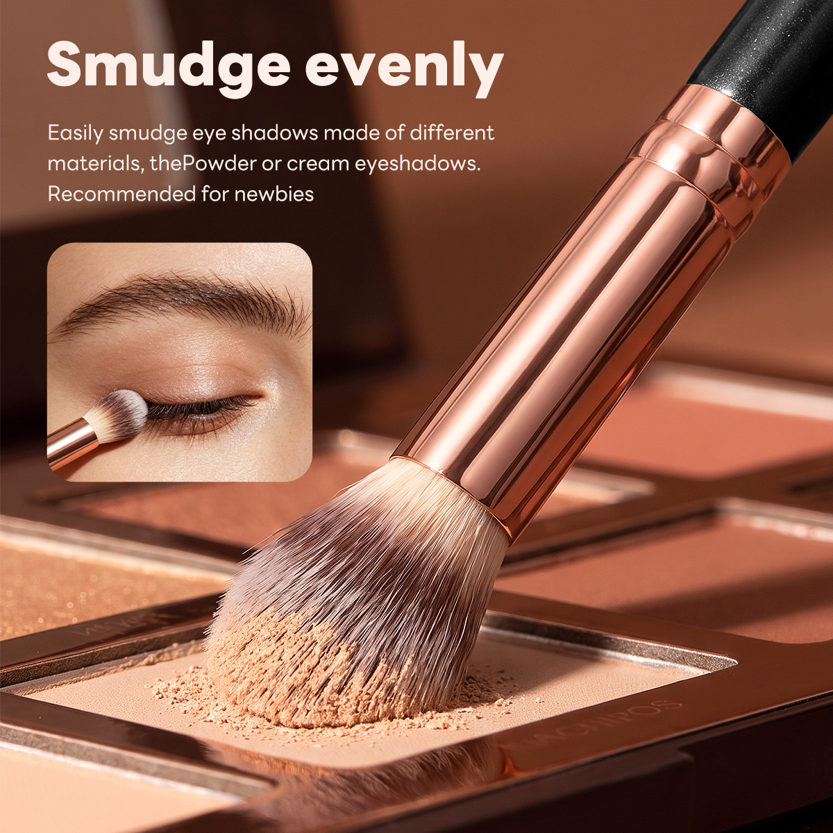 Maange Professional 4pcs Makeup Brush Set Custom OEM&ODM Logo Natural Wholesale Makeup Tools Makeup Brushes Kit - 图片 3