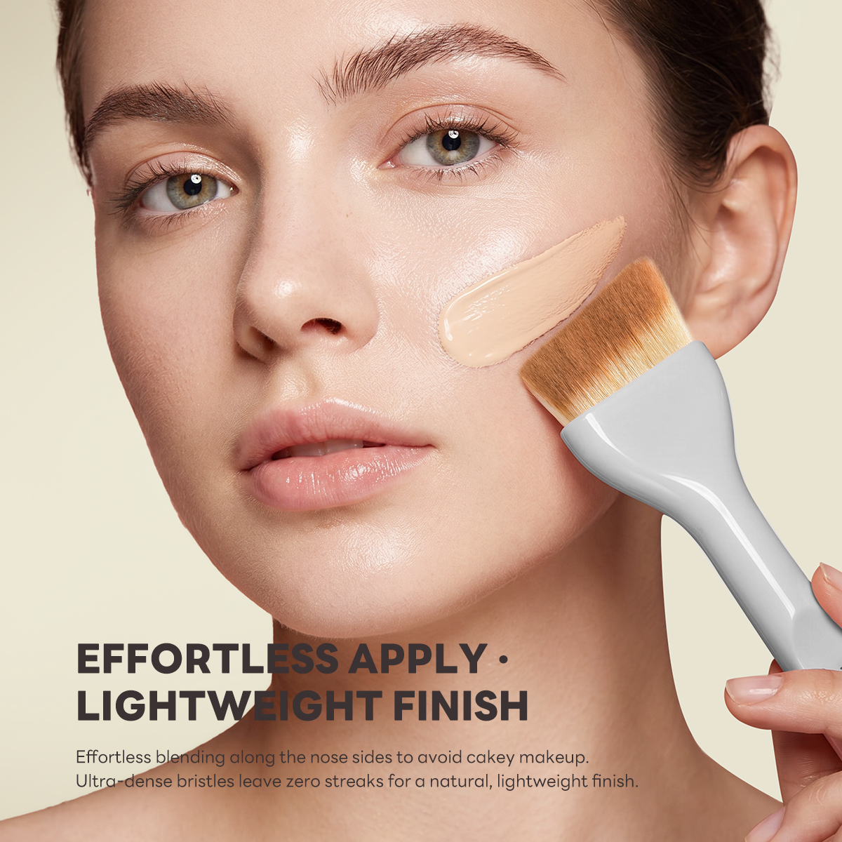 MAANGE Hot Sale Private Label Makeup Brush Wholesale Cruelty Free Handmade Professional Foundation Single Makeup Brush - 图片 6