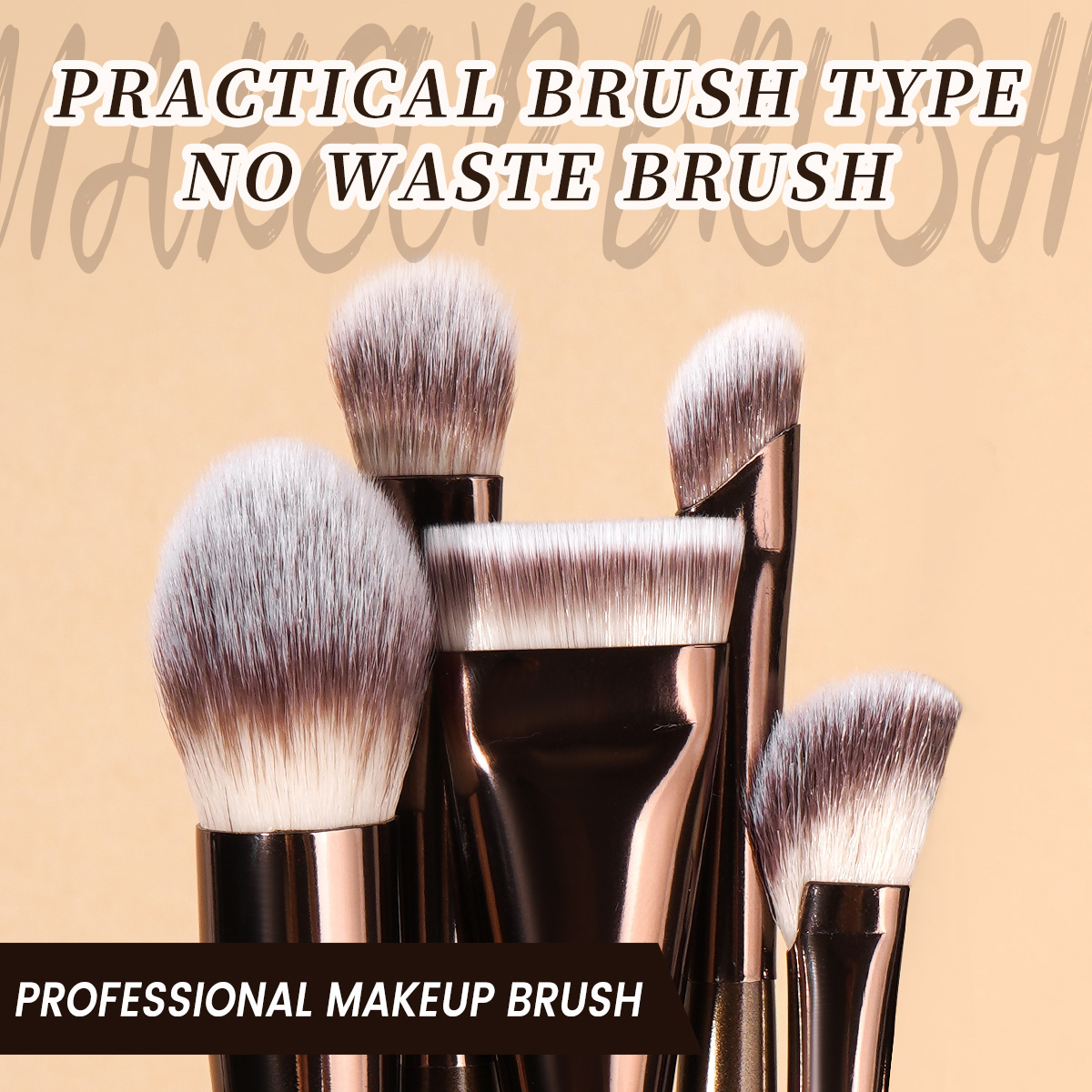 Maange Custom OEM&ODM Makeup Tool Kits 9pcs Double-ended Makeup Brush Foundation Concealer Blush Contouring Makeup Brush Set - 图片 5