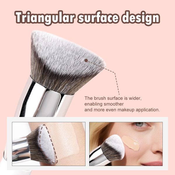 MAANGE Single Makeup Brush High Quality logo Triangular Surface Design Foundation Contouring Custom Makeup Brushes