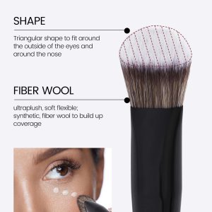 MAANGE Wholesale 12pcs Double-ended Makeup Brushes Set Foundation Powder Blending 12PCS Professional Makeup Brushes Set - 图片 2