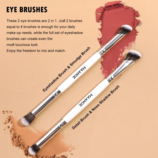 MAANGE Wholesale 6PCS Makeup Brush Foundation Brushes Concealer Brushes Eyeshadow Brush Customizable Facial Makeup Brush Set