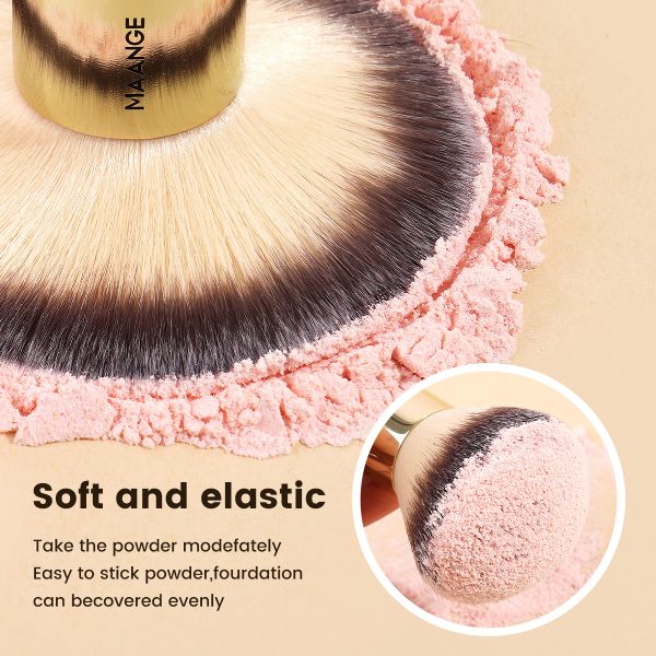 MAANGE High Quality Professional 5pcs Makeup Brush Foundation Loose Powder Highlights Custom logo Private Label Makeup Brush Set