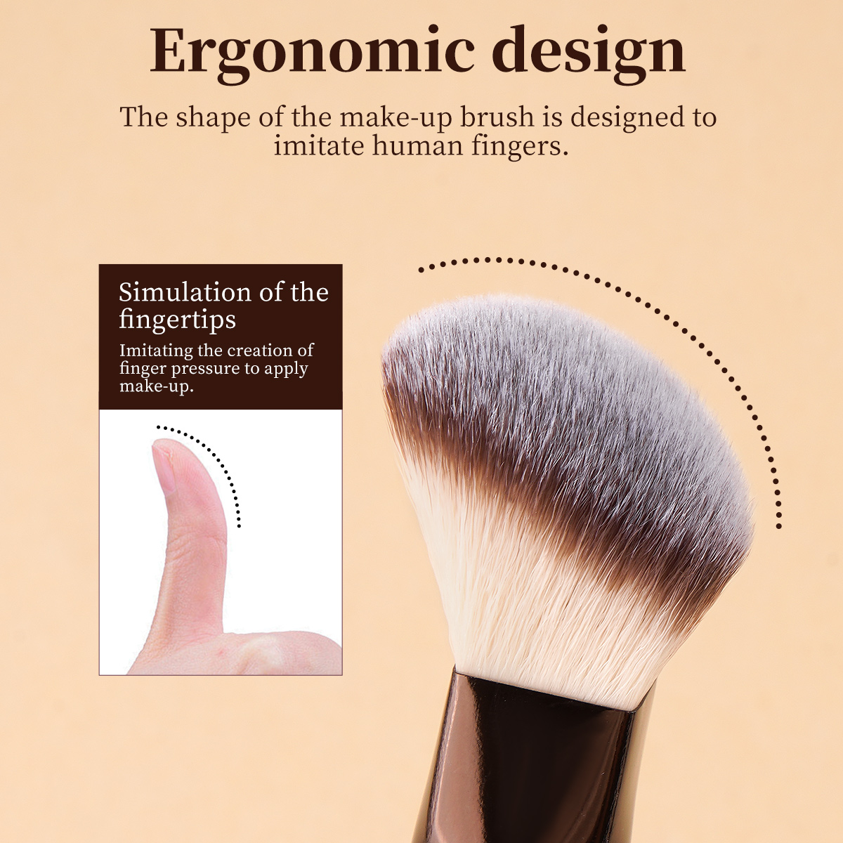 19pcs Private Label Luxury Makeup Brush ODM High Quality  Vegan Makeup Brushes 2 Powder Puff Custom Makeup Brush Set - 图片 2