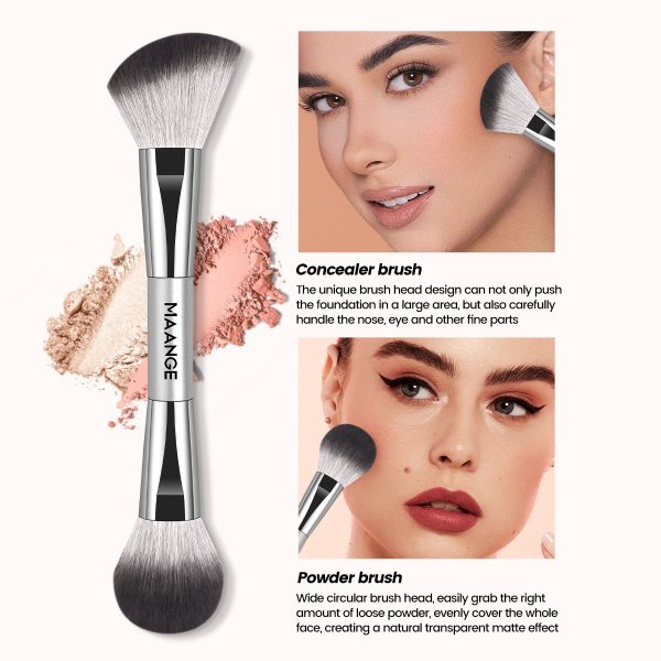 MAANGE Wholesale Professional 13pcs  Makeup Brushes 5PCS Powder Puff Foundation Blush Contouring Eyeshadow Brush Makeup Tools