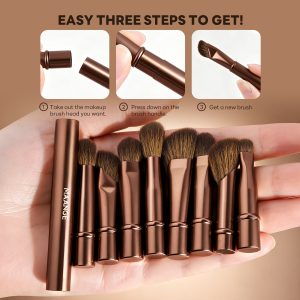 MAANGE Hot Sale Private Label 6-in-1 Makeup Brush Wholesale Cruelty Free Handmade Professional Foundation Single Makeup Brush - 图片 3