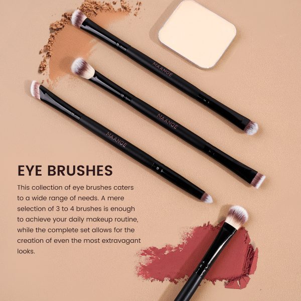 MAANGE Professional 7pcs Double-ended Makeup Brush Set Loose Powder Eyeshadow Foundation Facial Brush Makeup Brush