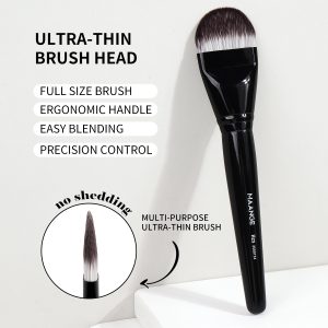 MAANGE Wholesale Custom OEM&ODM 2PCs Flat Foundation Brush Set  Streak-Free Liquid/BB Cream Makeup Tools Brush - 图片 7
