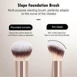 MAANGE Custom OEM&ODM Private Label Flat Foundation Brush for Liquid Wholesale Vegan Soft Full Coverage Makeup Brushes - 图片 3