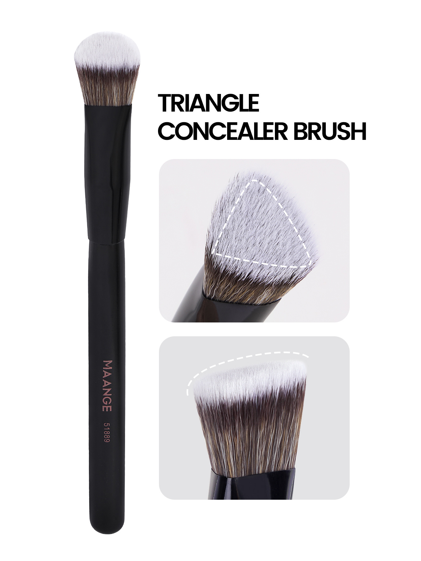 MAANGE Wholesale 12pcs Double-ended Makeup Brushes Set Foundation Powder Blending 12PCS Professional Makeup Brushes Set - 图片 3