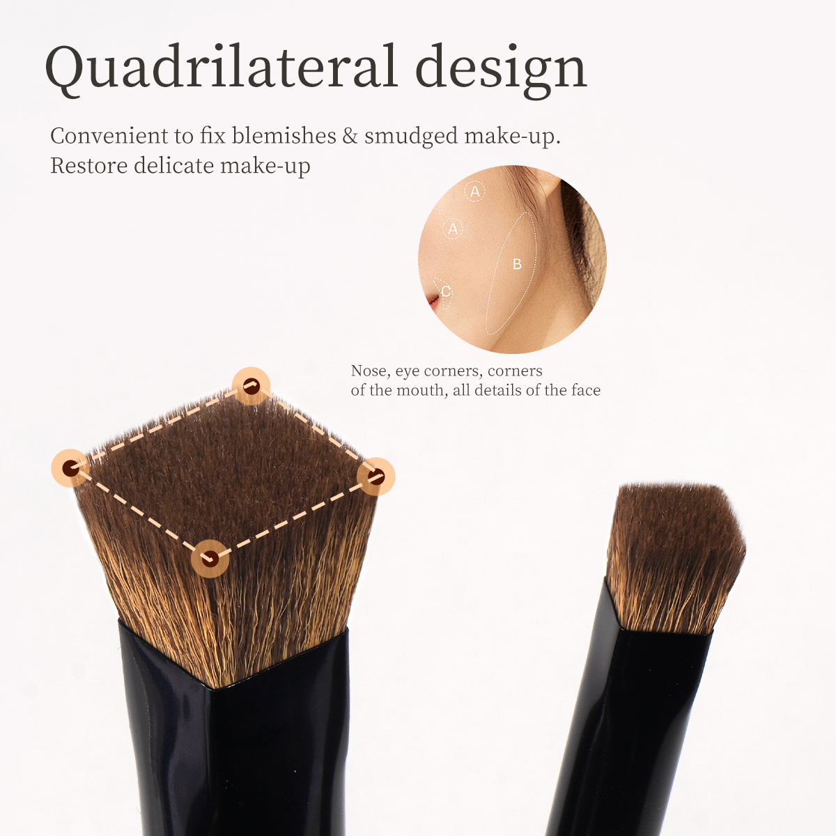 MAANGE Wholesale 19pcs  Makeup Brush Set 2pcs Powder Puff Face Brush Eyeshadow Brush Professional Makeup Brush Set - 图片 3