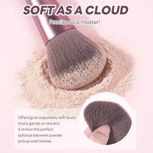 MAANGE New Arrival Luxury 16pcs Double-ended Brush Eye Shadow Loose Powder Foundation Liquid  Professional Makeup Brush Set - 图片 4