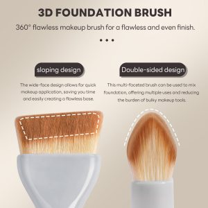 MAANGE Hot Sale Private Label Makeup Brush Wholesale Cruelty Free Handmade Professional Foundation Single Makeup Brush - 图片 4