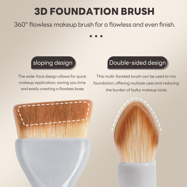MAANGE Hot Sale Private Label Makeup Brush Wholesale Cruelty Free Handmade Professional Foundation Single Makeup Brush