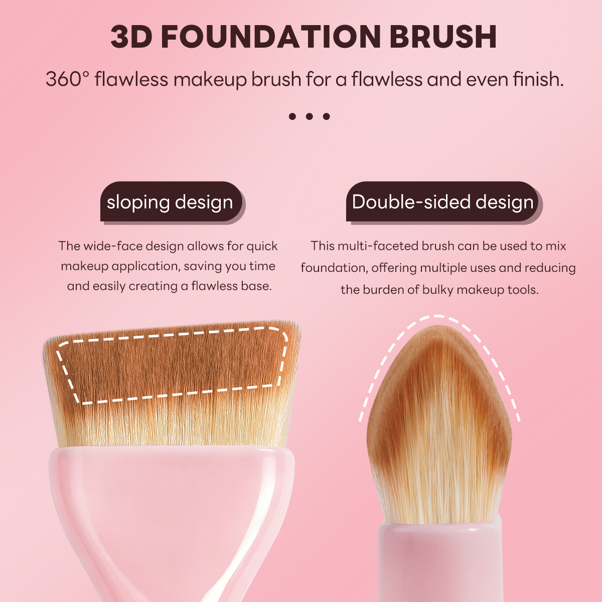 MAANGE Hot Sale Private Label Makeup Brush Wholesale Cruelty Free Handmade Professional Foundation Single Makeup Brushes - 图片 6