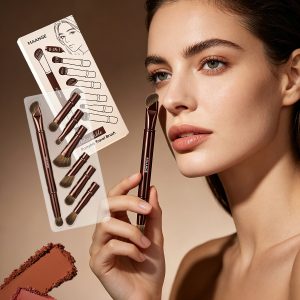 MAANGE Hot Sale Private Label 6-in-1 Makeup Brush Wholesale Cruelty Free Handmade Professional Foundation Single Makeup Brush - 图片 4