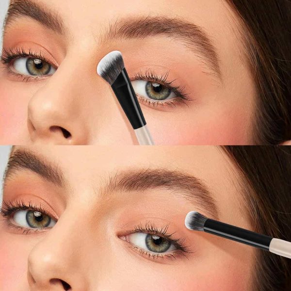 Maange Professional 4pcs Eye Makeup Brush Set Custom OEM&ODM Logo Natural Wholesale Makeup Brushes Set Makeup Tools